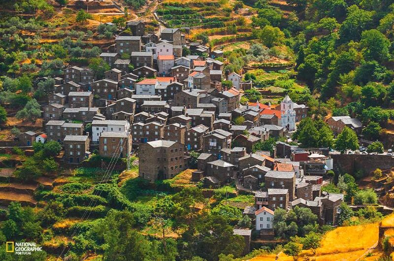 Piódão, Schist village stacked up a hillside, remote and cinematic